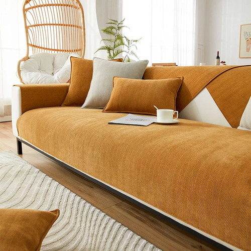 Herringbone Chenille Stoff Møbelbeskytter Sofatrekk | Luvikno