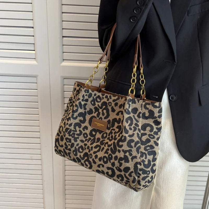Luvikno | Damene håndveske Leopardprint En størrelse Syntetisk lær