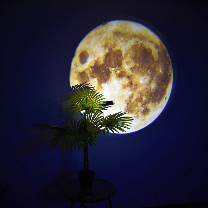 Moon Earth Projection LED Lampe | Luvikno