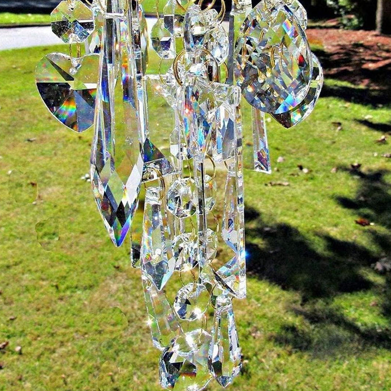 Aurora Crystal Glass Vindspill | Luvikno