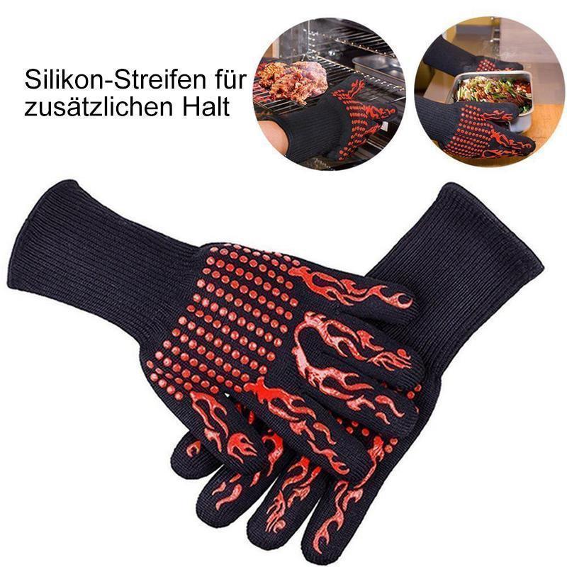 Bequee profesjonelle grillhansker varmeresistente hansker - 1 par | Luvikno
