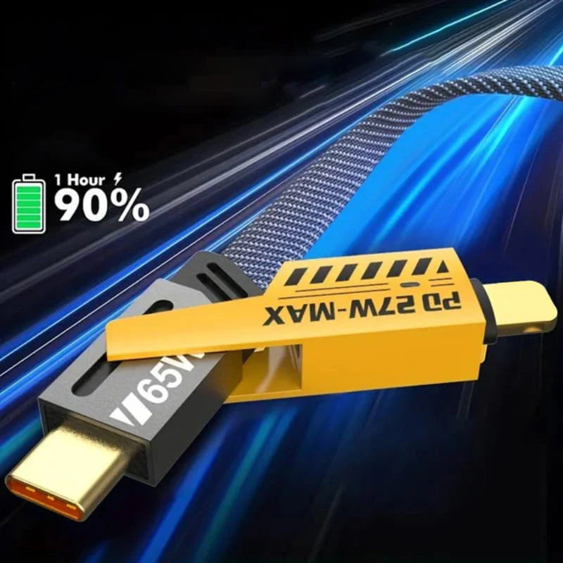 4 i 1 PD 65W Rasklade Kabel🔥Kjøp 2, få 1 gratis🔥 | Luvikno