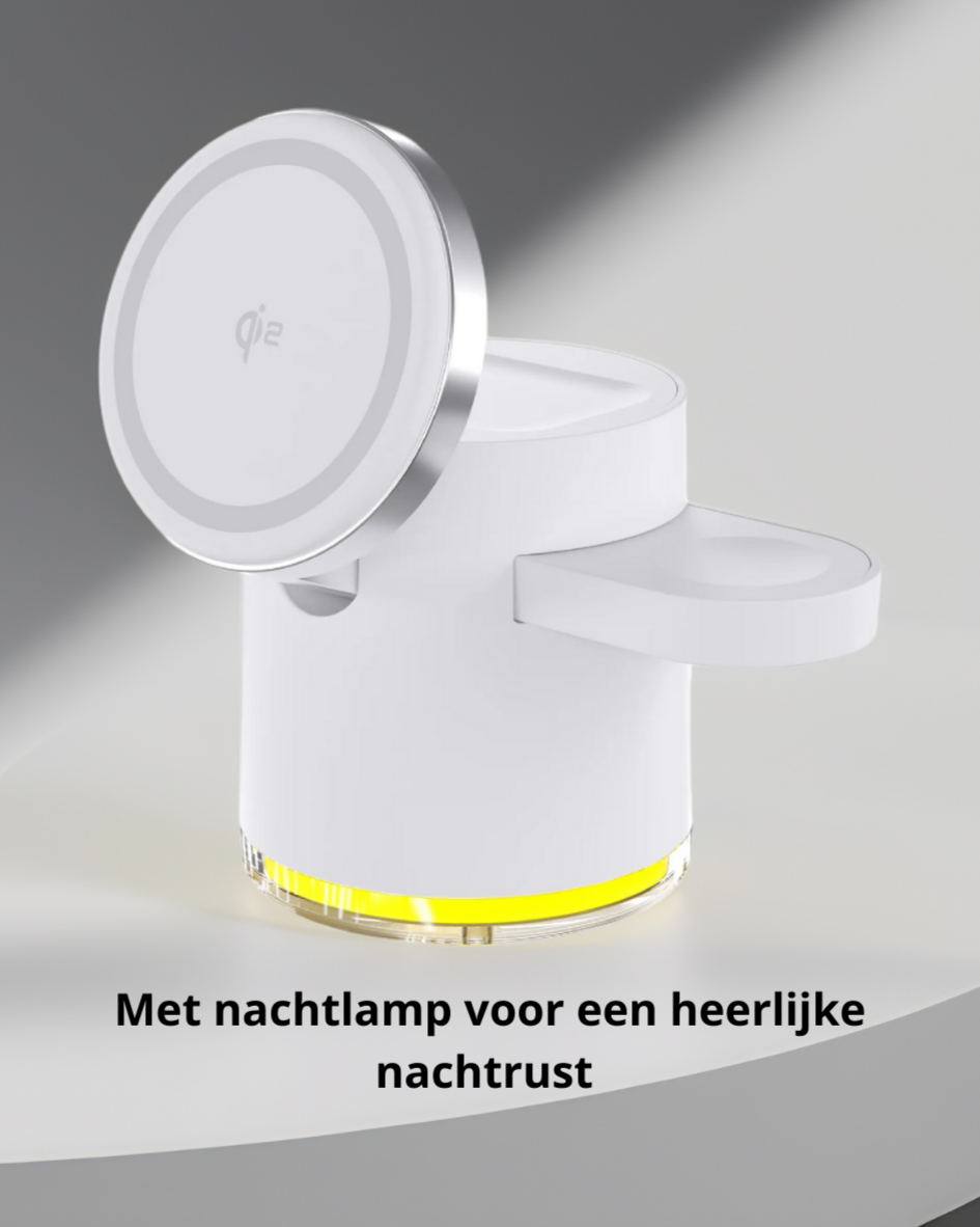 Luvikno | LuxDock Elite Ladingstasjon | Luksus alt-i-ett-løsning for Apple- og Android-enheter