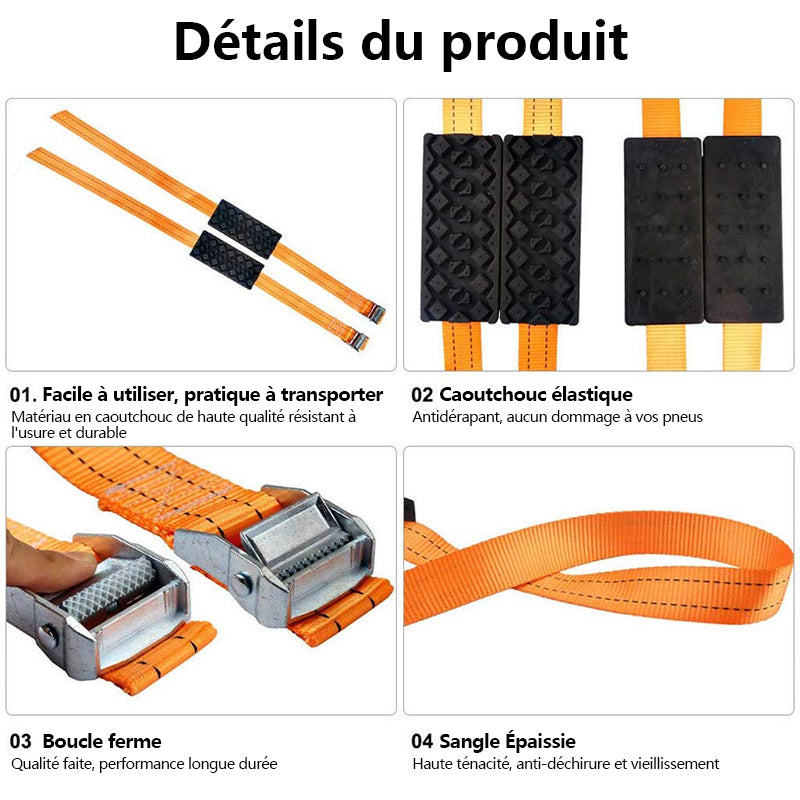 Nødstraps for dekk (2 stykker) | luvikno