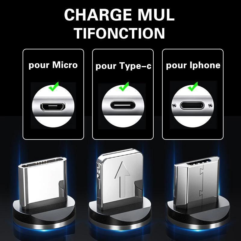 Magnetisk USB-ladekabel med LED | luvikno