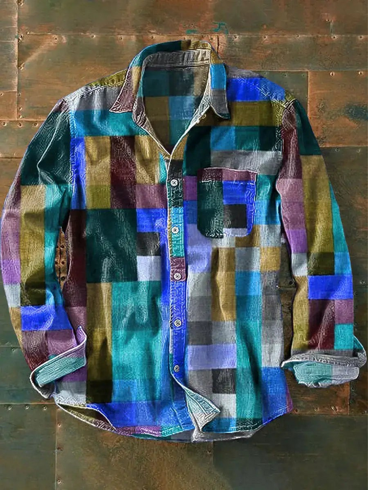 Luvik | Stilig Fargerik Patchwork Napapaita