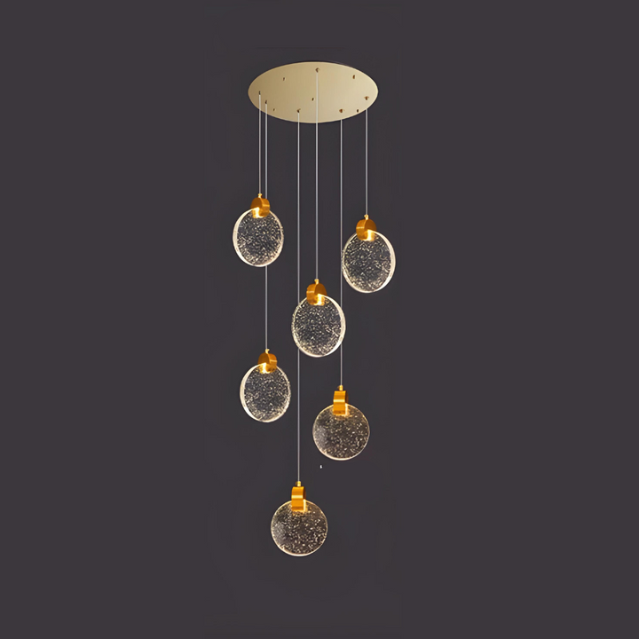 RayonsD’Or – Glass Ceiling Lamp for Elegant Atmosphere Luvikno