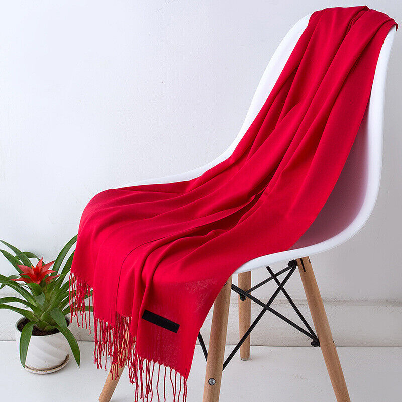 Cashmere skjerf for kvinner Myk Varm Vinter Sjall Luvikno