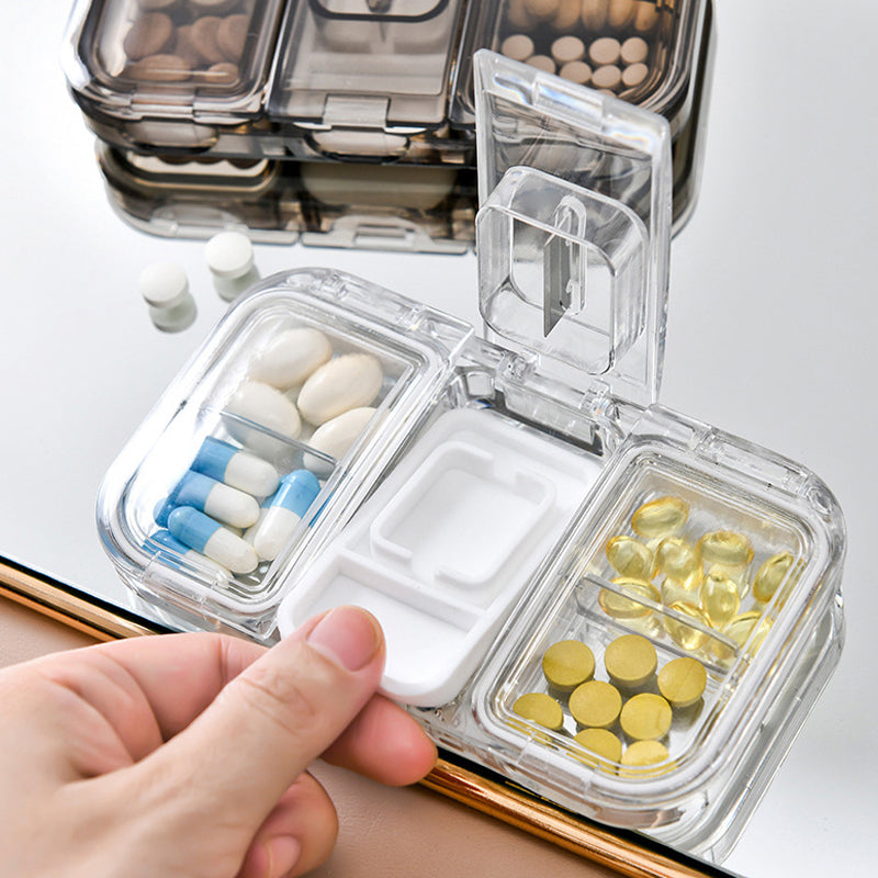 Rektangulær Pill Case Organizer Beholder | Luvikno