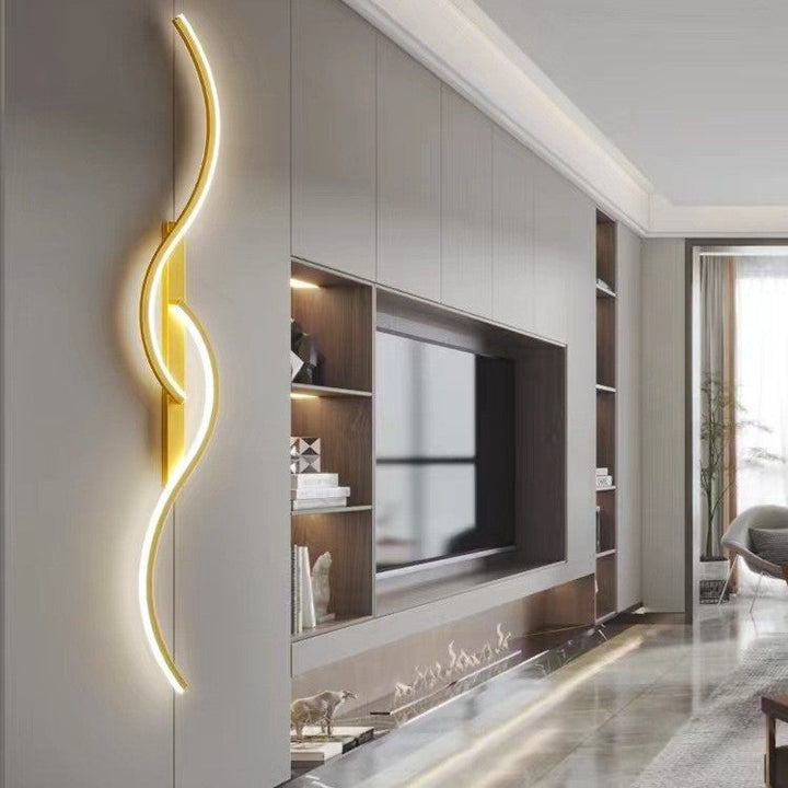 Minimalist Luxury LED Vegglampe - Flere Størrelser, Farger og Dimmealternativer Luvikno