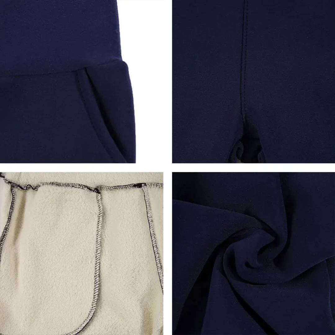 WarmFlex Høyde Waist Varme Fleece Leggings | Vinter Legging for Kaldt Vær - Varme Legging - for Utendørs Aktiviteter Luvikno