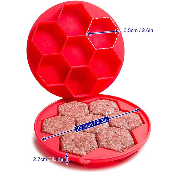 Hexagonal Burger Kjøttform | Luvikno