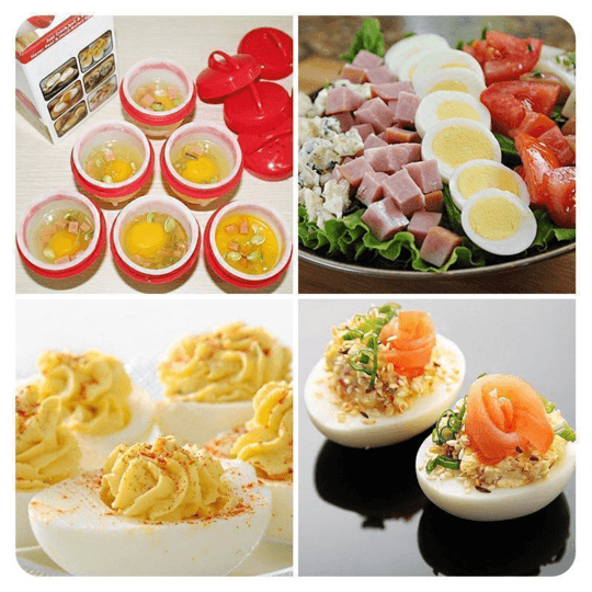 Mini Egg Cooker, Set med 6 Deler | Luvikno