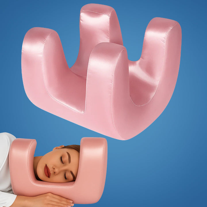 DermSleep | Anti‑Wrinkle Beauty Pillow – Kjølende Minne Skum – Ergonomisk Kontur – Hudpleie Støtte – Side- og Ryggsovende Luvikno