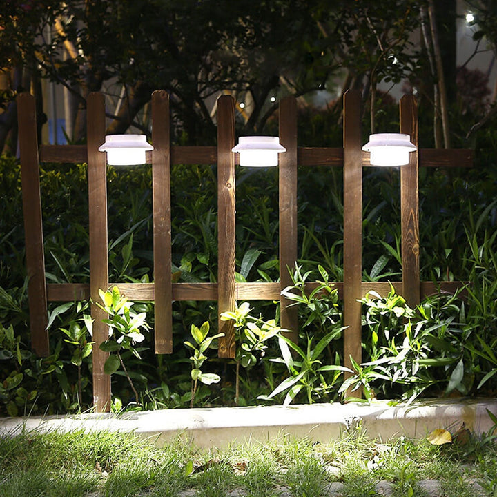 Solar Cylinder LED Utendørs Vanntett Gjerde Vegglampe | Luvikno