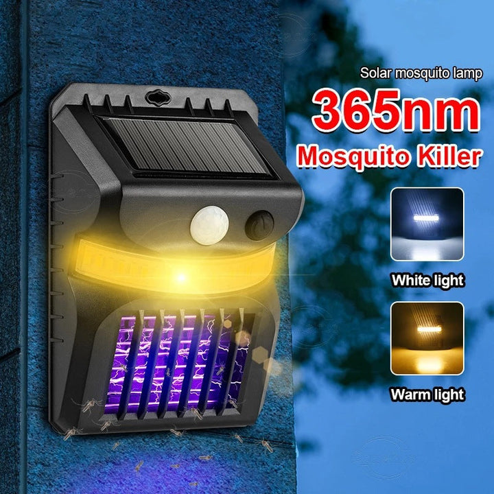 Solar myggdreper vegglampe med oppgradert repellentsfunksjon Luvikno