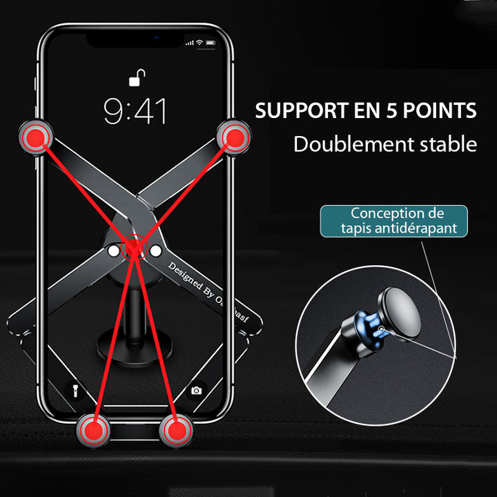 Fjernbar smarttelefonholder for bil | Luvikno