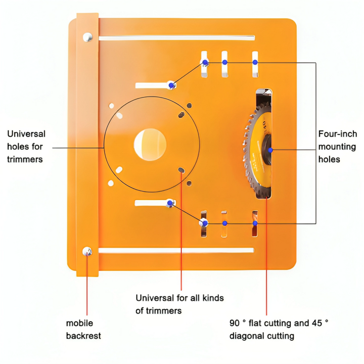 Luvikno | LuxuraCut Precision Cutter | Justerbar Bunnplate for presise og uanstrengte kutt