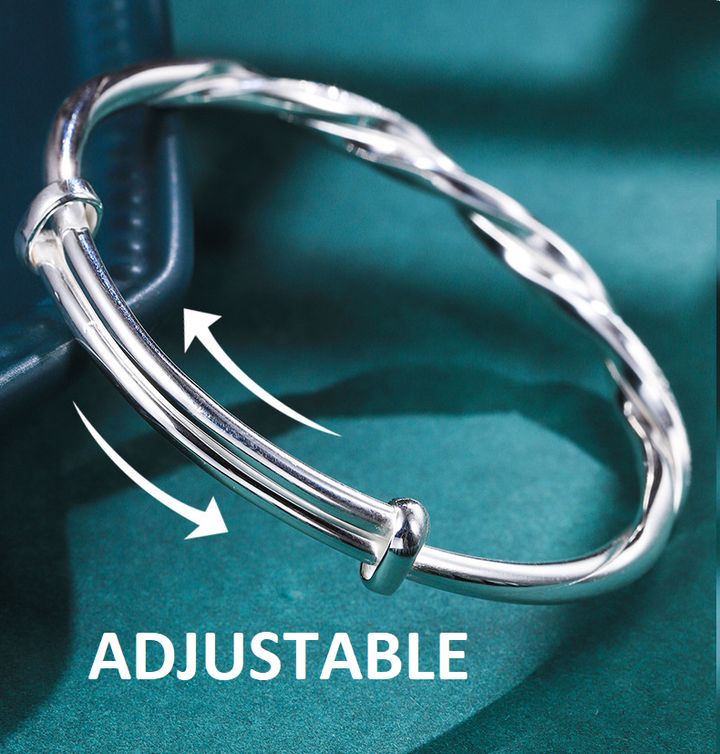 Elegant Vridde Sølv Armbånd Luvikno