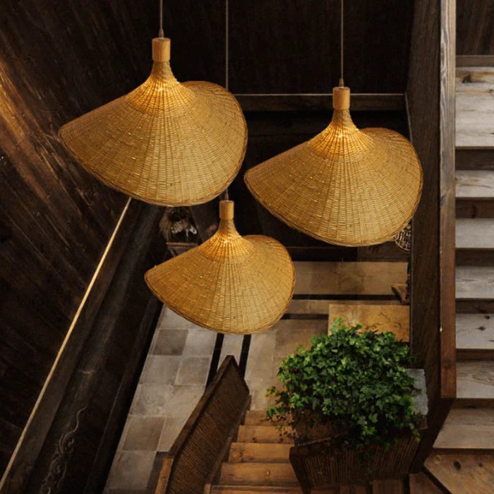 Wicker Pendellampe - RusticWeave | Luvikno