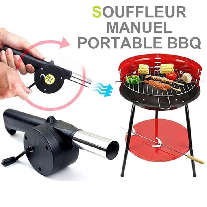 Bærbar håndblåser for grilling | Luvikno