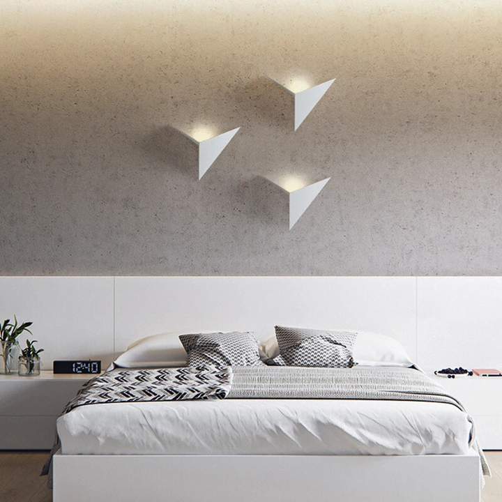 TriGlow Light - Modern LED Vegglampe 3W Luvikno