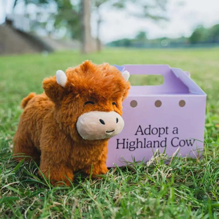 Fluffy Highland Cow Plush Toy - Adopt Highland Cow Luvikno