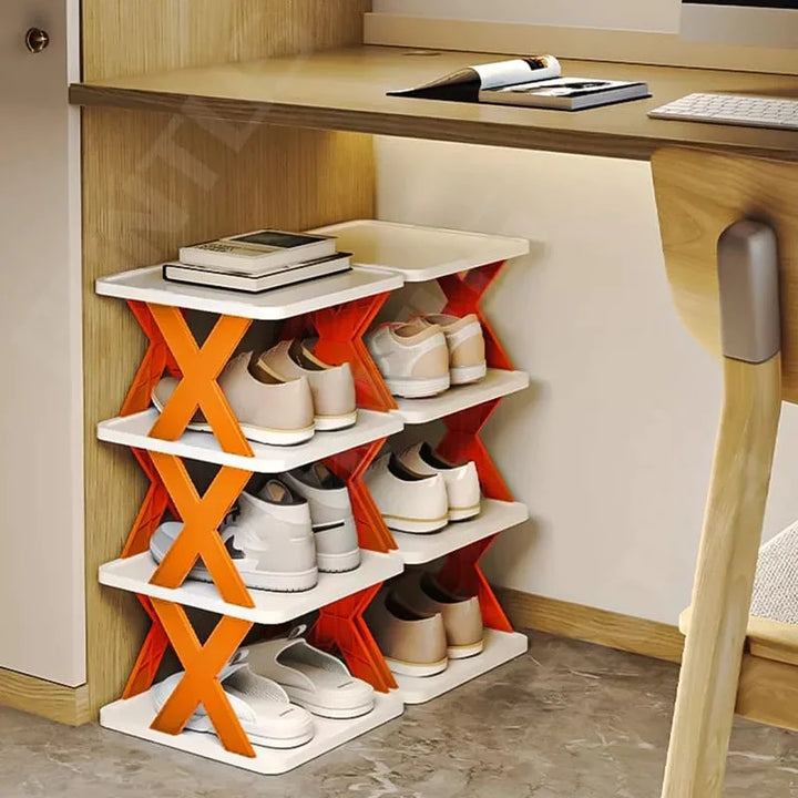 6-lags Enkel Skohylle Plast Enkel Hylle (Gratis Levering) Luvikno