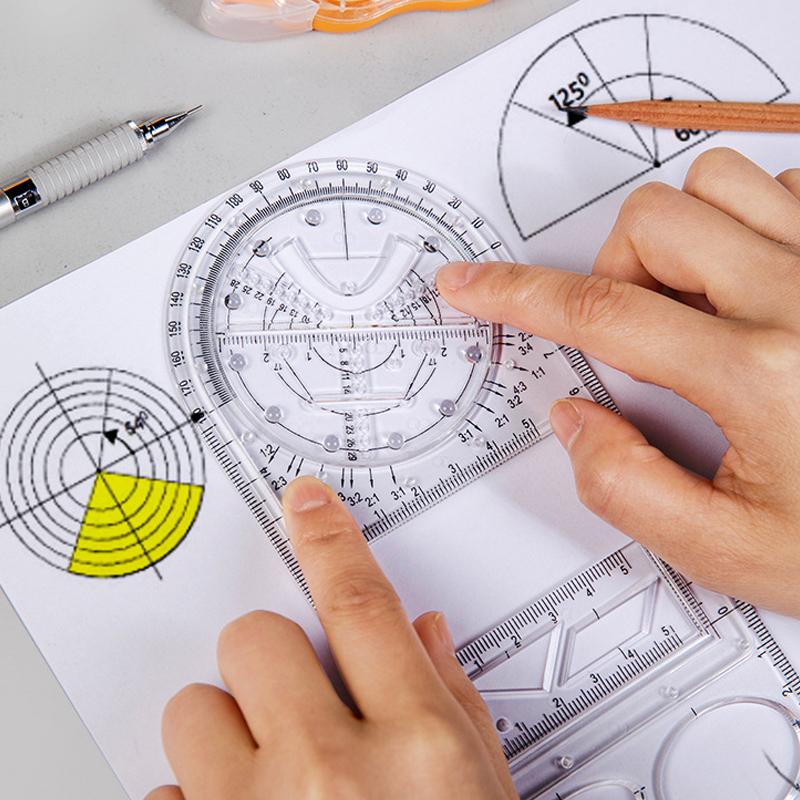 Multifunksjonell geometrisk linjal | Luvikno