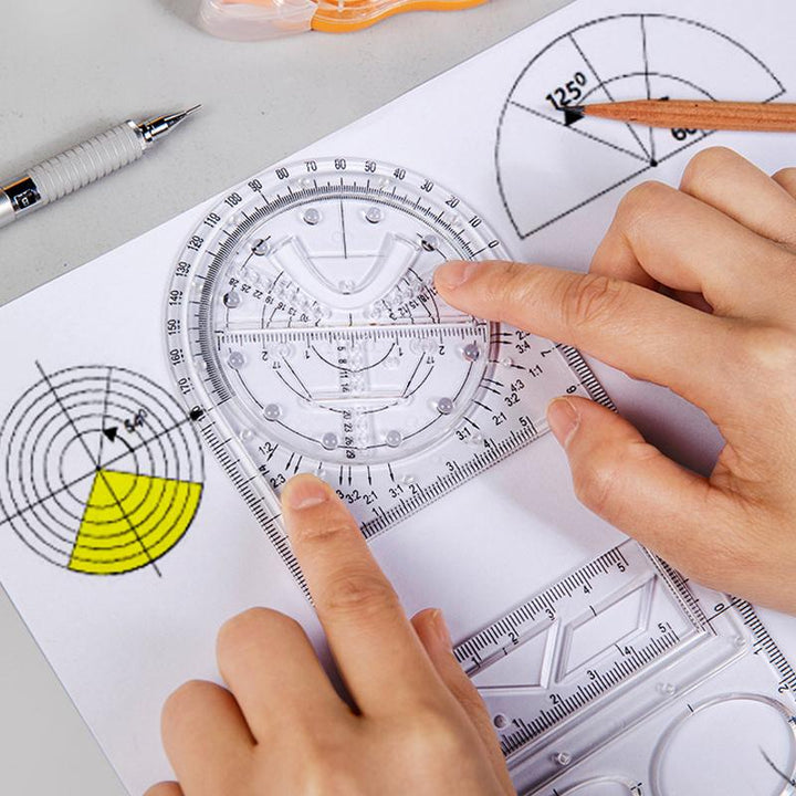 Multifunksjonell geometrisk linjal | Luvikno
