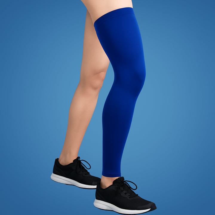 FlexiRelief | Full Leg Compression Sleeve – Knee Support – Graduert Trykk – Smertelindring – Gjenoppretting – Hevelse Reduksjon Luvikno
