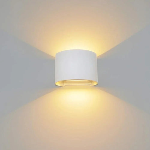Luvikno | Lumière Royale - Stilren moderne LED kubevegglampe (Hvit)
