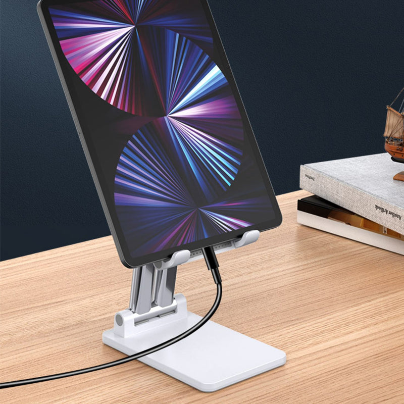 Luvikno | Justerbar Ergonomisk Sammenleggbar Tablet/Telefon Stativ