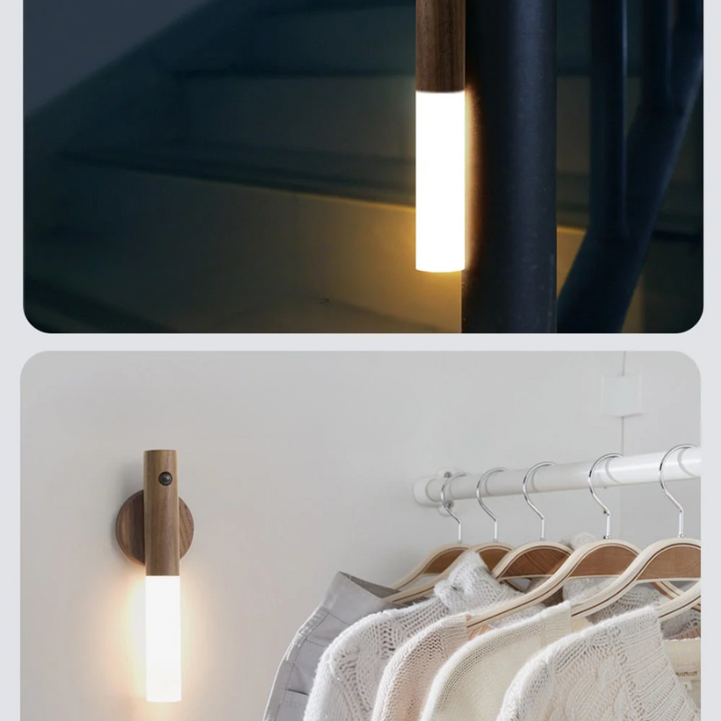 LED Nattlys med Bevegelsessensor - Umiddelbar Belysning for Hjem | Luvikno