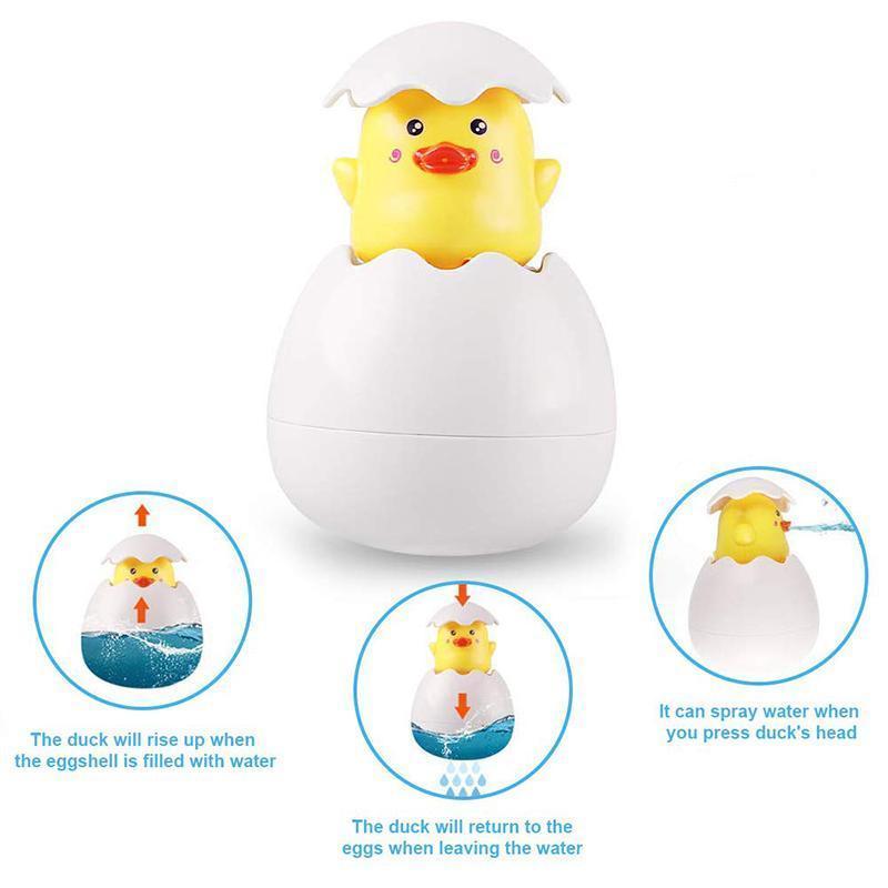 Slip-on Duckling Spray Bath Toy | Luvikno