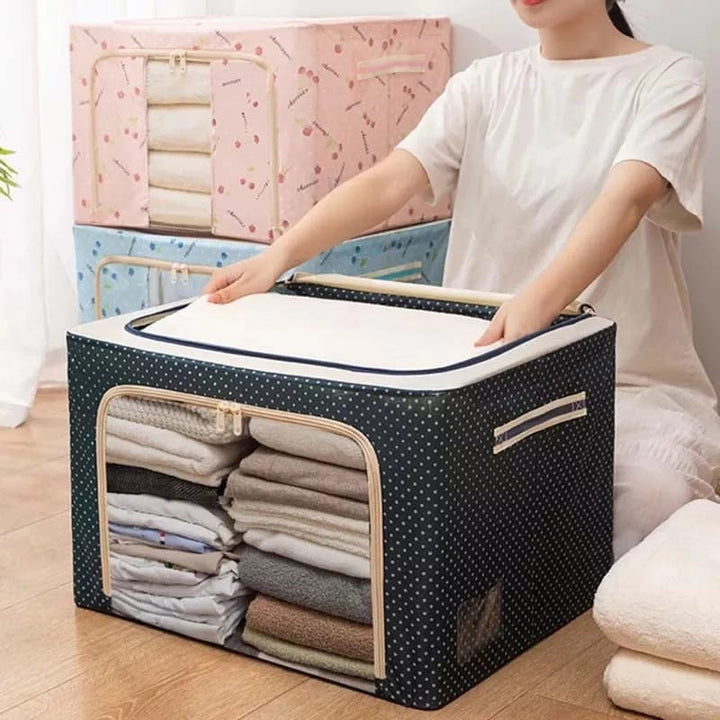 Folding Storage Box For Clothes - 55 Ltr Luvikno