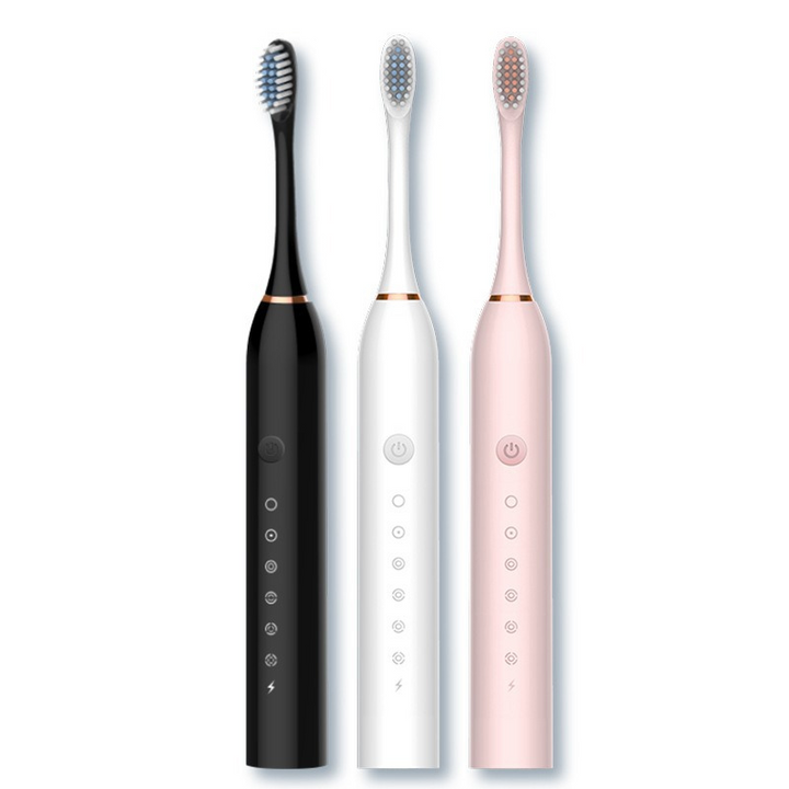 Luvikno | GlowSmile Sonic Tannbørste – Oppladbar med 5 Moduser og 8 Børstehoder
