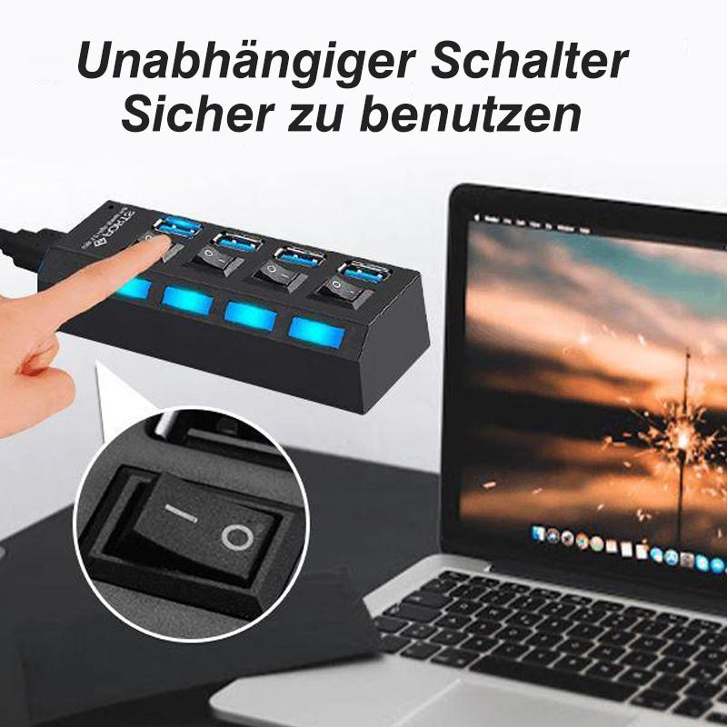 Luvikno | Høyhastighets USB Hub med Flere Porter
