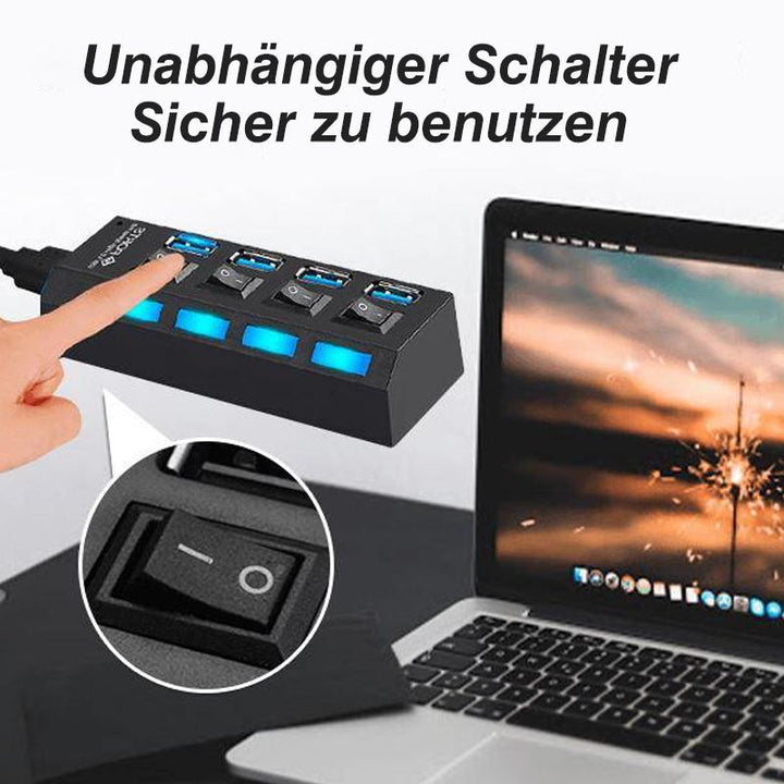 Luvikno | Høyhastighets USB Hub med Flere Porter