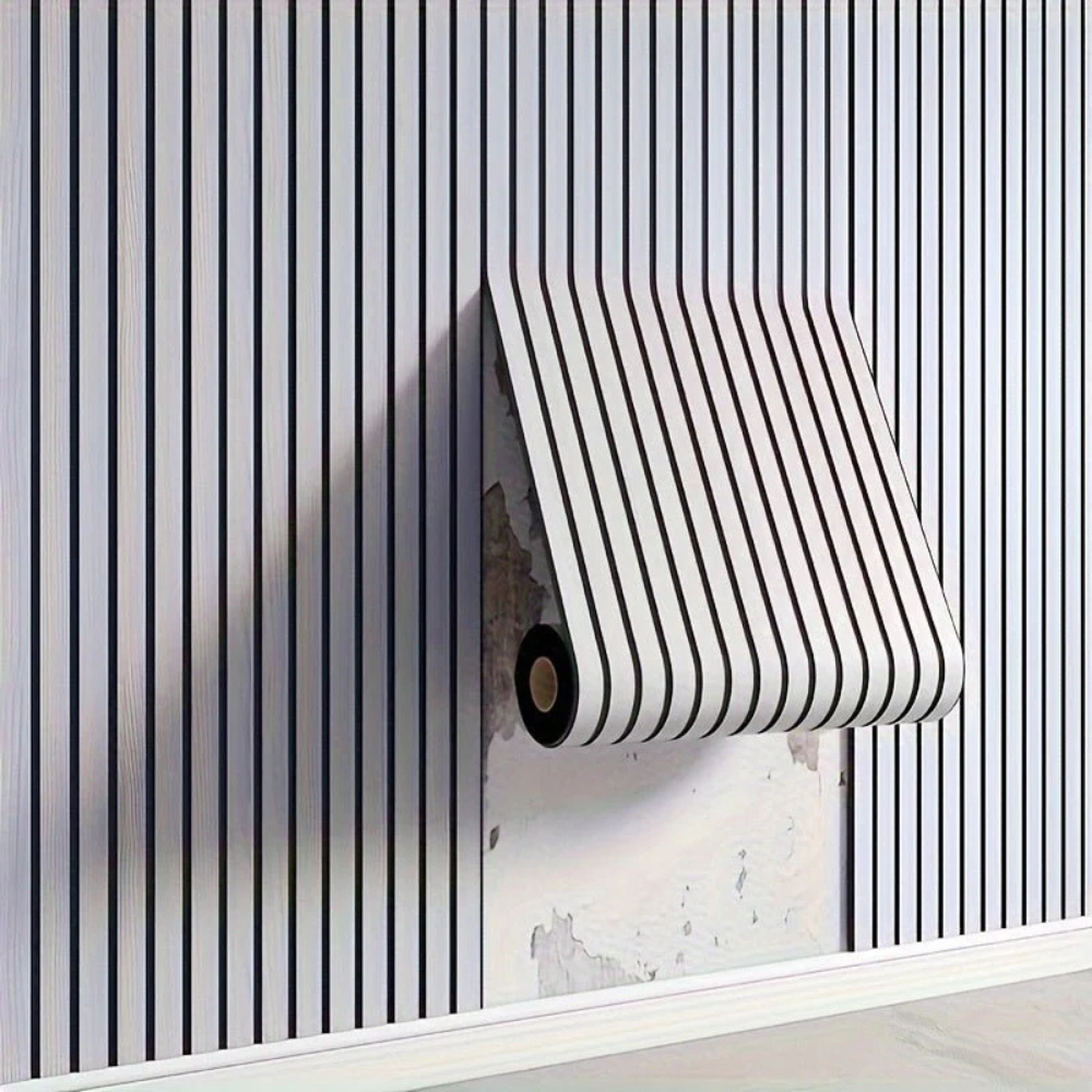 Veggedekorasjon 3D Tre-look PVC Panel Selvklebende Vanntett Luvikno