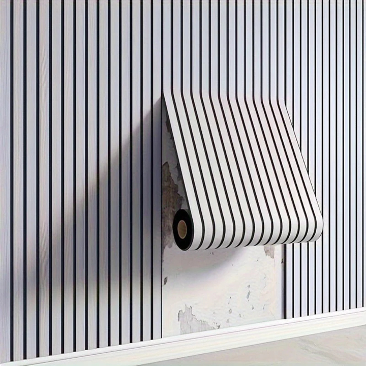 Veggedekorasjon 3D Tre-look PVC Panel Selvklebende Vanntett Luvikno