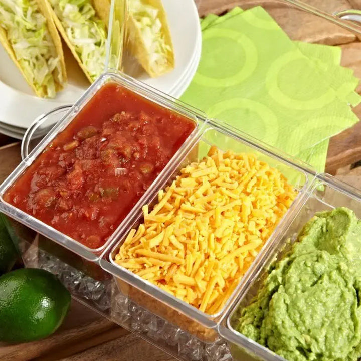 Ice Chilled Condiment Tray Set | Luvikno