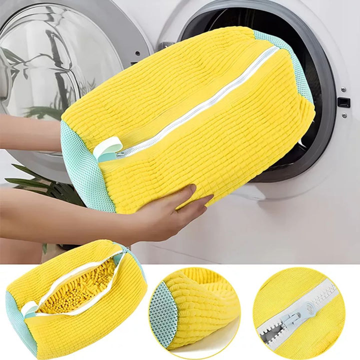 ShoeGuard | Sko Vaskemaskin Pose – Beskyttende Polstring – Mesh Stoff – Treningspleie Luvikno