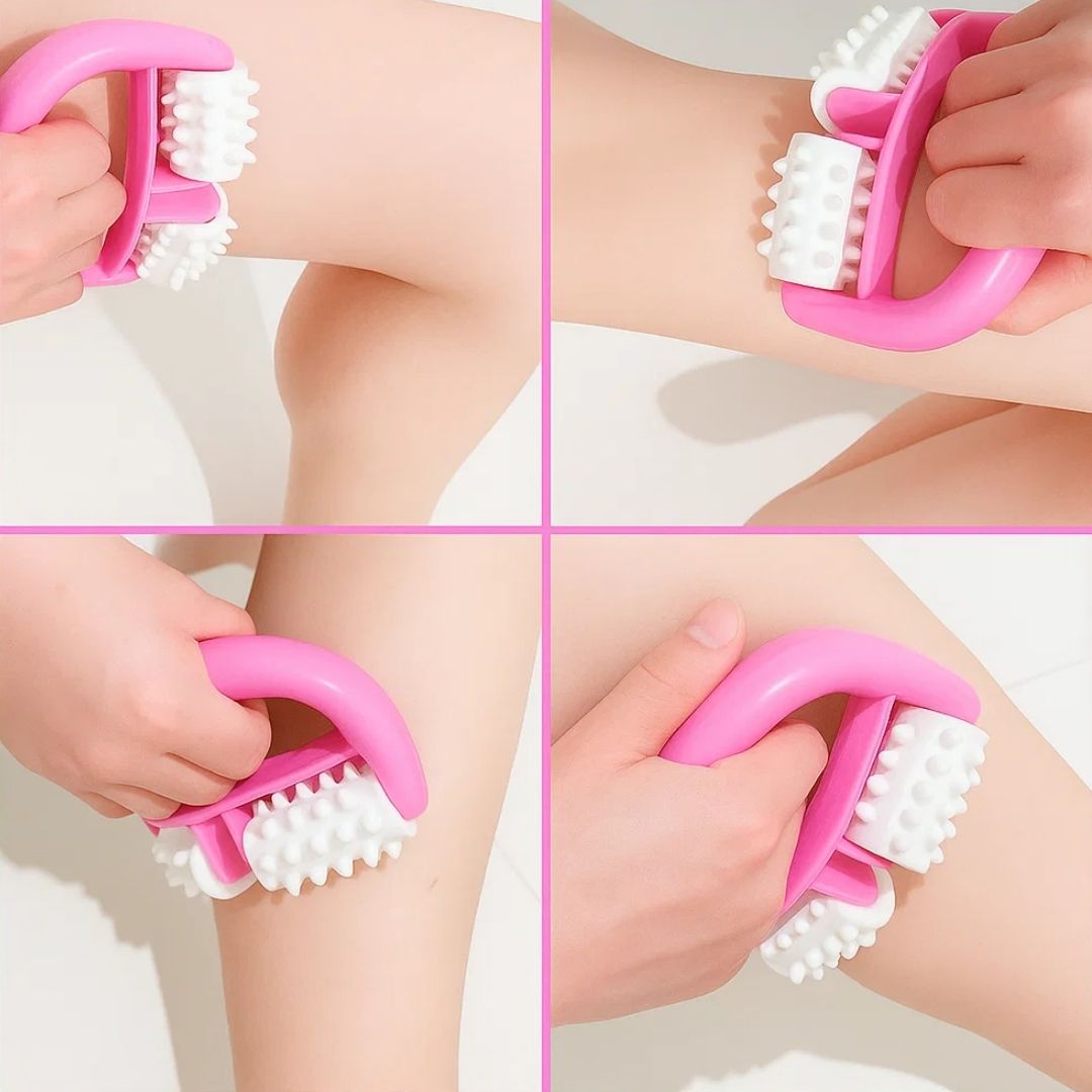 ToneWood | Cellulite Massasje Roller – Dypvev Skulptur – Naturlig Tre – Hjemme Kropp Toner Luvikno