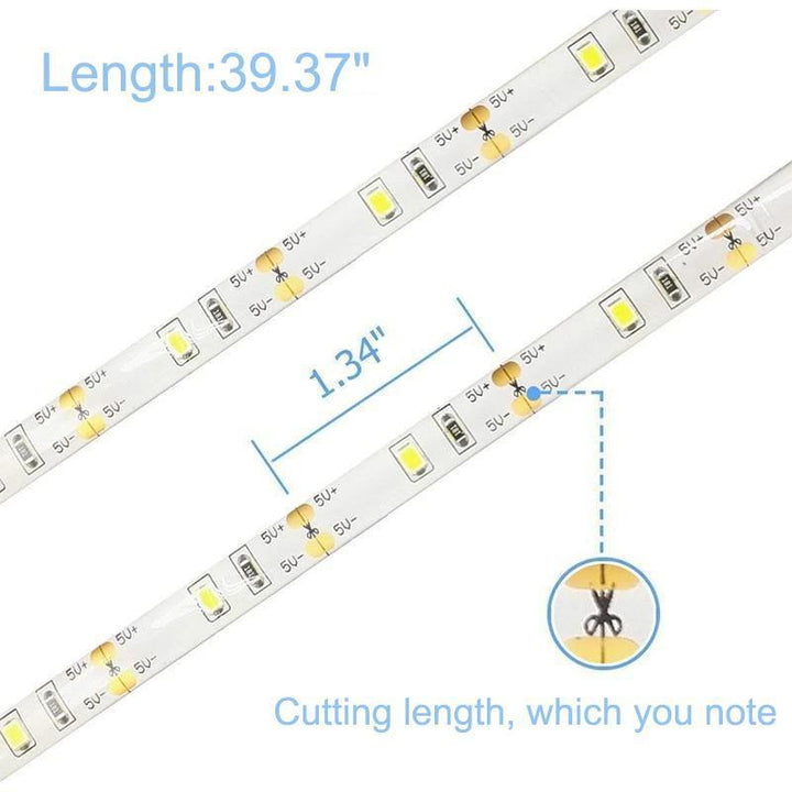 LED bevegelsessensor vanntett lysbelte | Luvikno