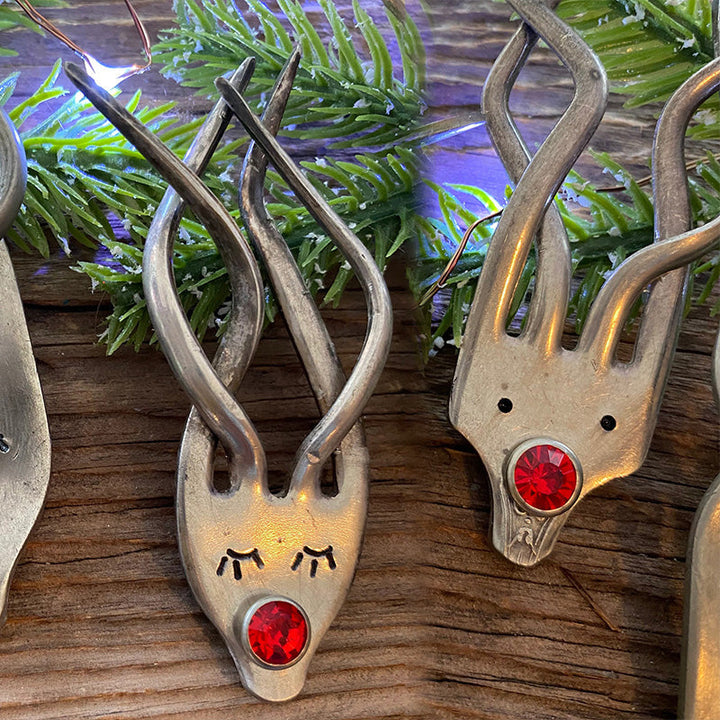 Morsom Gaffel Reinsdyr Ornament | Luvikno