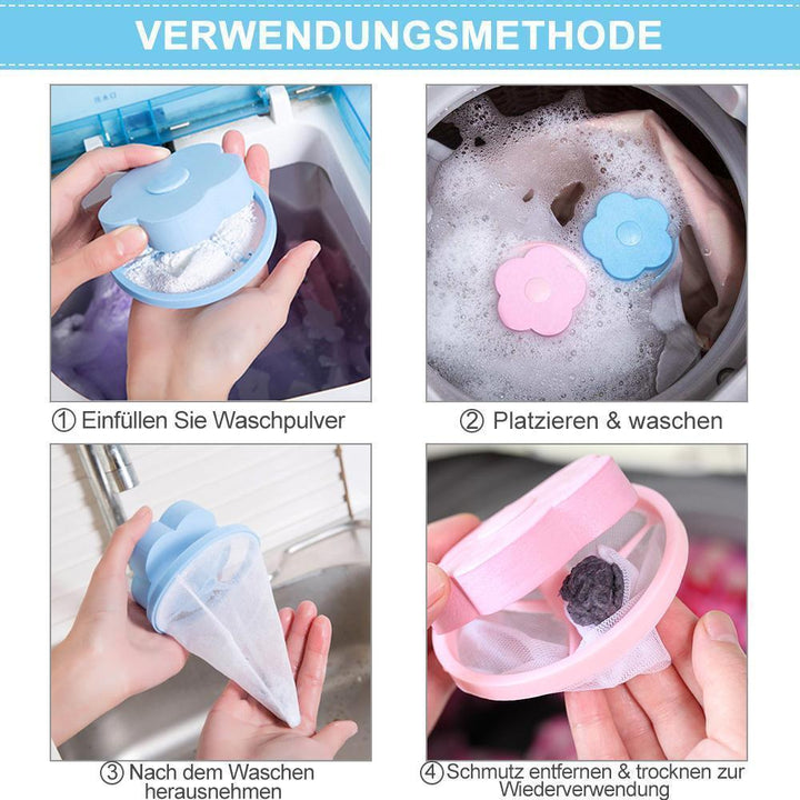 Vaskemaskin mesh filterpose for hår og lo dyrehårfjerner | Luvikno