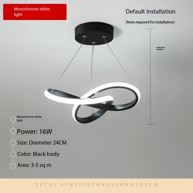 Kreativ minimalisme LED mini pendellampe for balkonger og ganger (2 størrelser, dimbar) Luvikno