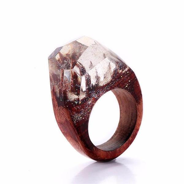 Quanta - Snøfall Harpiks Ring | Luvikno