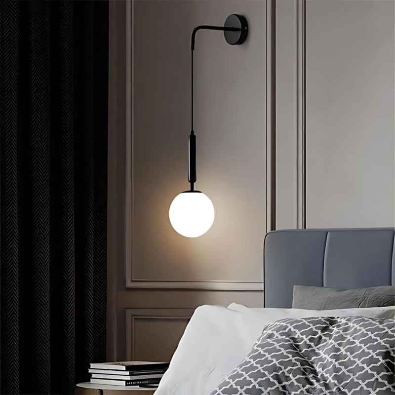 Moderne Glass Vegglampe for Stilige Boligområder | Luvikno